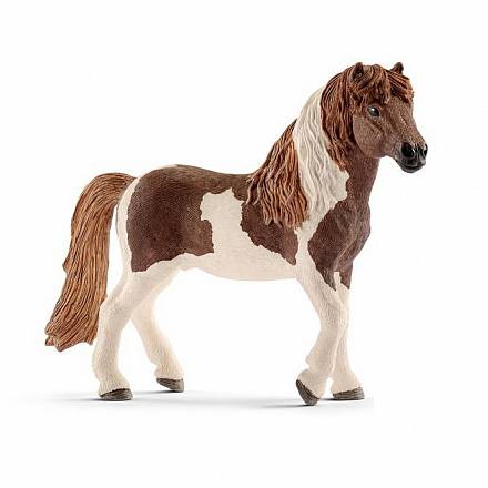 Фигурка лошади - Исландский жеребец Пинто, размер 13 х 4 х 10 см. 